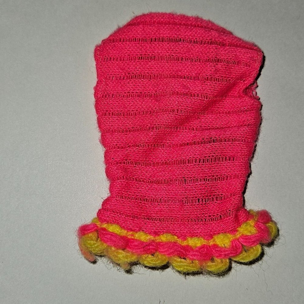 VTG 1968 Talking Barbie Pink Yellow Sweater #1115 READ AS IS
